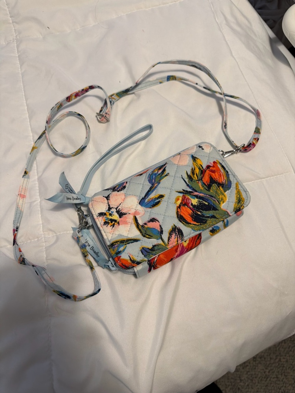 Vera Bradley All in One Crossbody in Sea Air Floral Crossbody